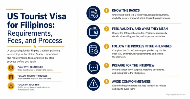US Tourist Visa for Filipinos: Requirements, Fees, and Process