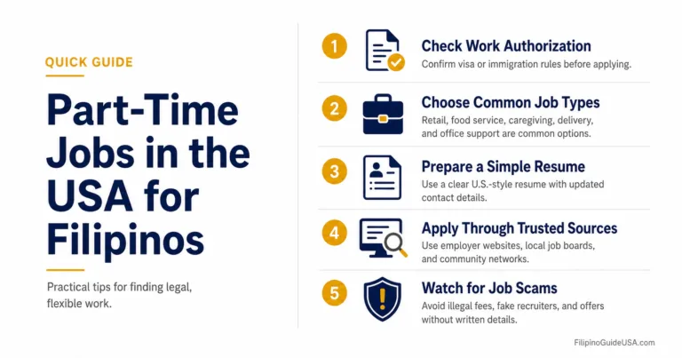 Part-Time Jobs in the USA for Filipinos