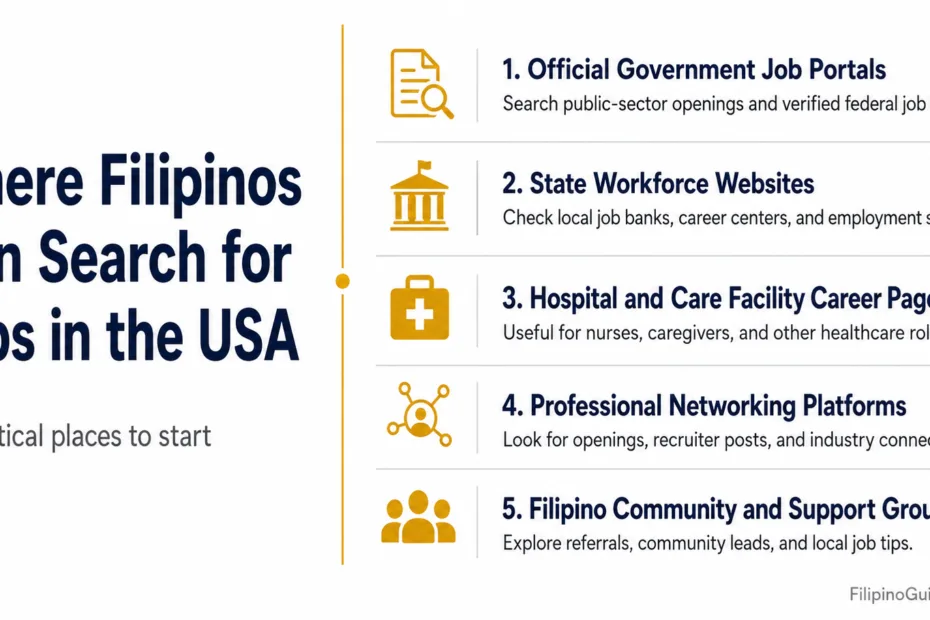 Filipinos searching for jobs in the USA find resources and opportunities on this site dedicated to their job search in the US.