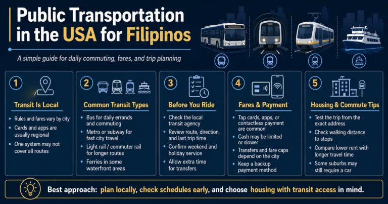 Public Transportation in the USA for Filipinos