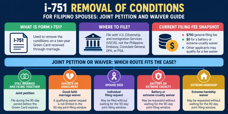 I-751 Removal of Conditions for Filipino Spouses: Joint Petition and Waiver Guide